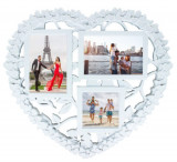 Rama foto colaj Heart cu 3 poze personalizate