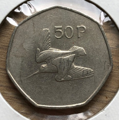 p391 Irlanda 50 pence 1983 foto