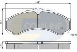 Set placute frana,frana disc IVECO DAILY III platou / sasiu (1999 - 2006) COMLINE CBP0931