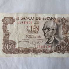 Spania 100 Pesetas 1970