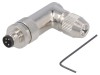 Conector M8 Tată 4 Pini 90&deg; Ecranat pe Cablu, TE Connectivity