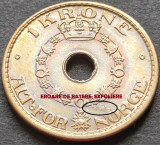 Cumpara ieftin Moneda istorica 1 COROANA - NORVEGIA, anul 1949 *cod 3534 A = EROARE BATERE!, Europa