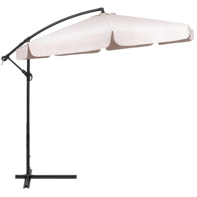 Umbrela de gradina cu brat lateral banana, cu husa, 300cm, bej Household NewTrend foto