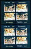 Romania 2009, LP 1832 e, EUROPA Astronomie, 2 blocuri de 4, MNH! LP 60,40 lei, Nestampilat