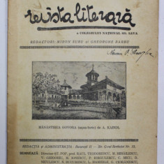 REVISTA LITERARA A COLEGIULUI NATIONAL SFANTUL SAVA , ANUL VII , NR. 6-7 , APRILIE - MAI , 1933
