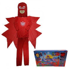 Costum pentru copii IdeallStore&reg;, Red Owl, marimea 3-5 ani, 100-110, rosu, parcare inclusa