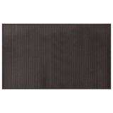 Cumpara ieftin Covor dreptunghiular, maro inchis, 60x100 cm, bambus