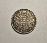 India 1 One Rupee 1916 Patina Frumoasa