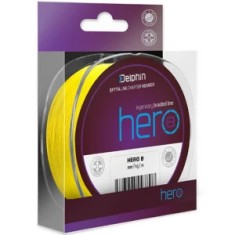 Fir Textil Delphin Hero 8 Galben Fluo, 0.12mm, 8.20kg, 1000m foto