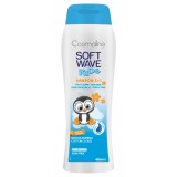 Șampon 2 &icirc;n 1 pentru copii Cosmaline Soft Wave Kids, ingrediente naturale, aromă Cotton Cloud, 400 ml