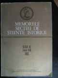 Memoriile sectiei de stiinte istorice seria 4, tomul 8, 1983