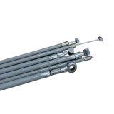 Cumpara ieftin Set cabluri teflon moped Piaggio Ciao 50 (70-81) - Ciao 50 1 (67-70) - Ciao 50 SC (70-81) 2T AC 50cc (kit 6 cabluri) - culoare: gri