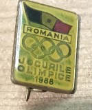 Insigna 0001 Jocurile Olimpice 1988