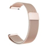 Cumpara ieftin Curea metalica cu prindere magnetica Edman pentru Samsung Gear S3 si telescoape Quick Release incluse in pachet, latime prindere 22mm, Rose Gold