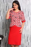 Cumpara ieftin Rochie Sofia cu Peplum RosuMarimea, Yves