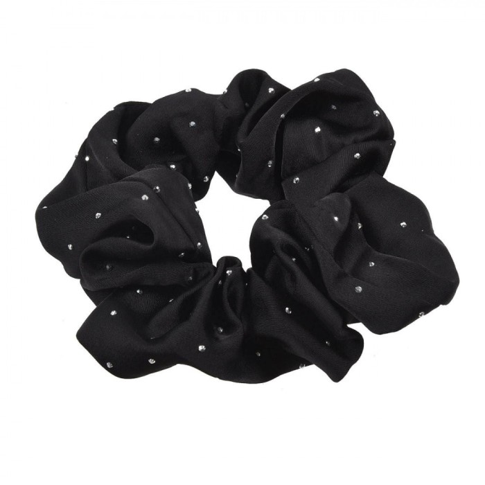 Elastic de Păr, Negru, Cu Strass Mic