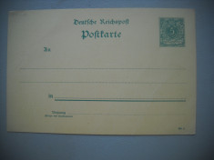 HOPCT 336 J ANUL 1889 CARTE POSTALA REICHPOST GERMANIA -NECIRCULATA foto