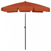 Umbrelă de plajă, cărămiziu, 180x120 cm, vidaXL