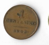 Moneda 1 centesimo 1843 - Lombardia
