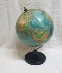 GLOB PAMANTESC 20 cm diametru - Jucarie veche romaneasca anul 1983, uz scolar