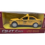 Macheta auto metal Taxi cu sunete si lumini 1/36