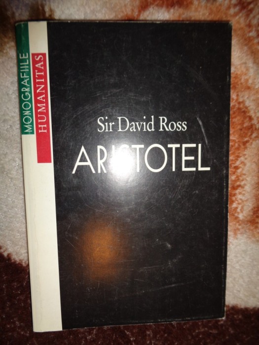 Aristotel - Sir David Ross ( 292 pagini )
