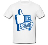 Tricou &quot; Like &amp; Share &quot;