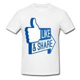 Tricou &quot; Like &amp; Share &quot;