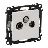 Priza TV-R-SAT de capat Legrand Valena Life alb 753164