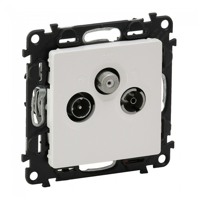 Priza TV-R-SAT de capat Legrand Valena Life alb 753164