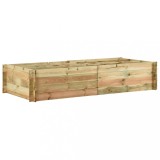Cumpara ieftin Strat &icirc;nălțat legume grădină, 197x100x40cm, lemn de pin tratat