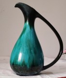 Cumpara ieftin LICHIDARE! Vaza ceramica turcoaz Blue Mountain Pottery , Canada 1950 -