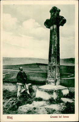 YIMR01818 blaj alba crucea lui iancu taran in port popular folclor aprox 1930 foto