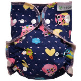 T-TOMI Pant Diaper Changing Set Snaps scutec lavabil tip chiloțel, cu inserție absorbantă Owls 3 - 15 kg 1 buc