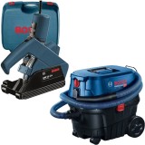 Bosch GNF 20 CA + GAS 12-25 PL - Freza pentru caneluri beton 900 W 115 mm valiza plastic + Aspirator umed-uscat 1250 W 200 mbar 25 l priza scule elect