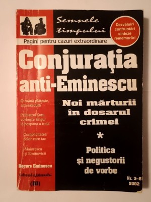 Conjurația anti-Eminescu (3-5/2002) (c&amp;acirc;teva file tipărite invers) foto