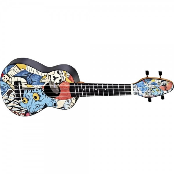 Set Ukulele Soprano Ortega K2-SR Keiki &quot;Samurai&quot;