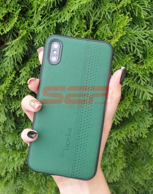 Toc TPU Leather bodhi. Apple iPhone 11 Dark Green foto