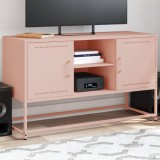 VidaXL Dulap TV, roz, 100,5x39x60,5 cm, oțel