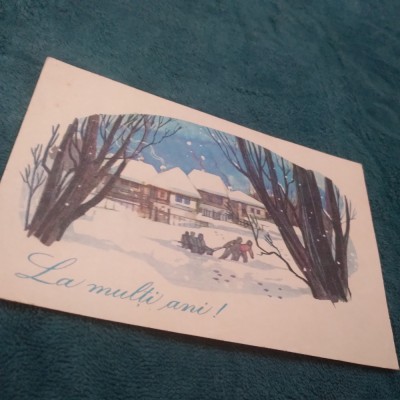 CARTE POSTALA FELICITARE CIRCULATA foto