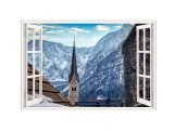 Autocolant decorativ, Fereastra, Multicolor, 83 cm, 652STC, natura si peisaje, Oem