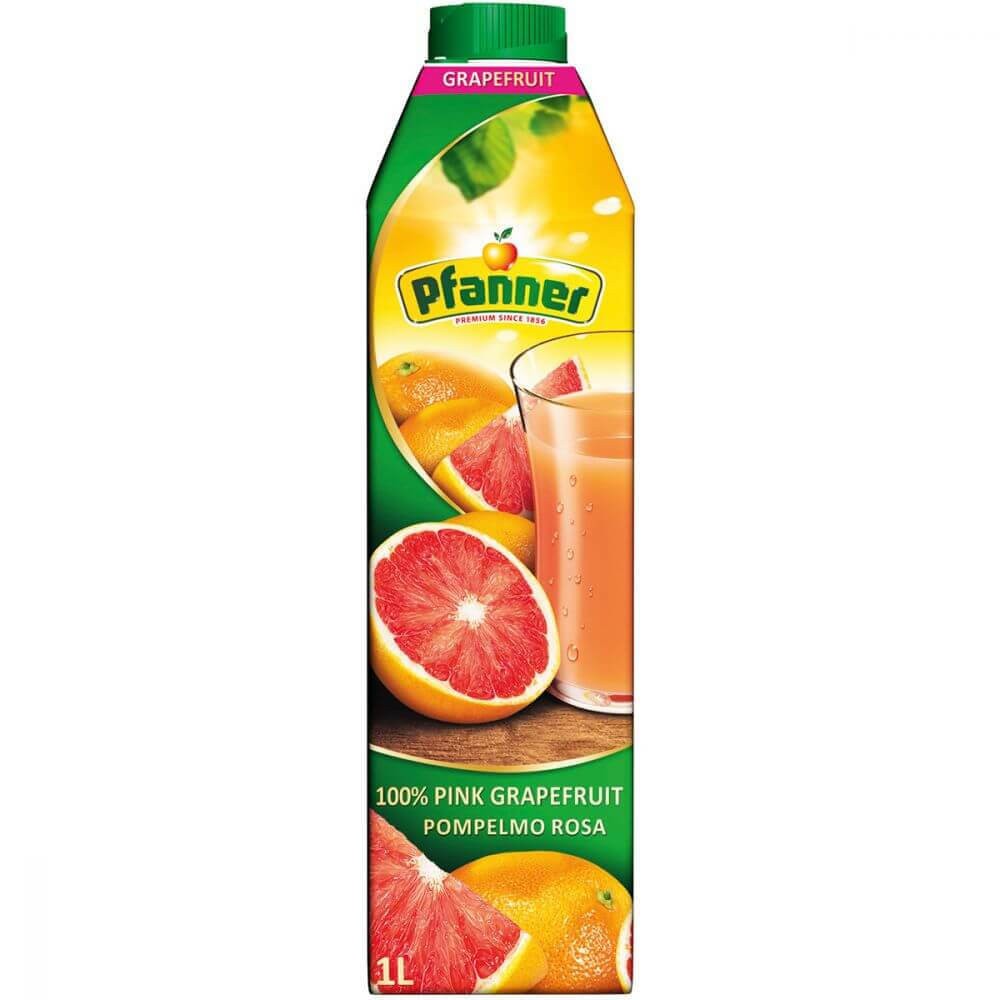 Suc de Grapefruit Roz Pfanner, 1 L, Suc Natural de Grapefruit, Suc din ...
