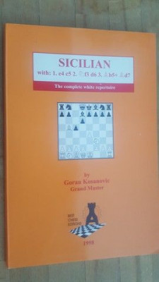 Sicilian the complete white repertoire- Goran Kosanovic foto