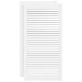 Cumpara ieftin Usi dulap design lambriu 2 buc. alb 99,3x49,4 cm lemn masiv pin