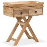 vidaXL Masă laterală din lemn masiv de mango, 65 x 40 x 76 cm 244952