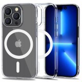 Carcasa tech-protect flexair hybrid magsafe compatibila cu iphone 14 pro max clear