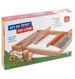 Cumpara ieftin Set creativ - Set de tesut din lemn | Deico Games