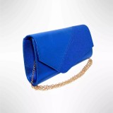 Cumpara ieftin Geanta plic de seara, pentru ocazii si petreceri, sidef, 26 x 12 cm, Magrot B 19 - Albastru