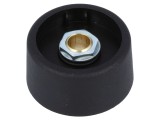 Buton rotativ poliamidă, 6,35mm, 31x16mm