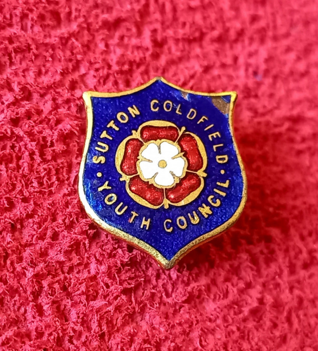 Insigna fotbal-Sutton Coldfield Town Football Club-consiliul tineretului(Anglia)